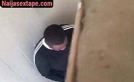 WATCH: Caught Fucking In A Public Restroom In Cape Town