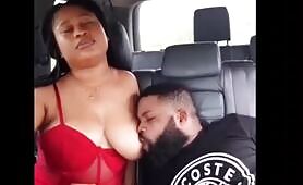 Sucking Olosho Boobs At The Back Sit Of His Car bangerscrib