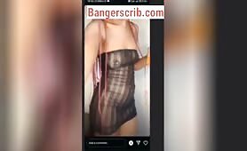 Premly Prem Goes Live On Instagram Without Bra And Panties Flashing And Teasing